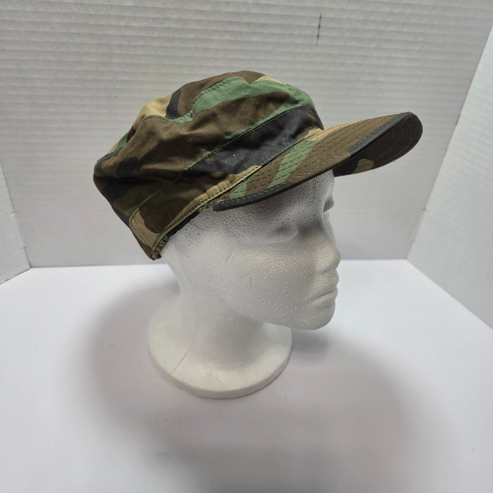 Propper Woodland Camo Combat Patrol Cap US Military Issue 7 3/8 1983 DLA100-83-*